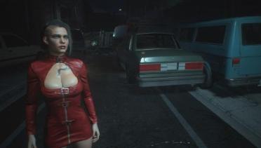 Jill Moto Dress - Red Patch