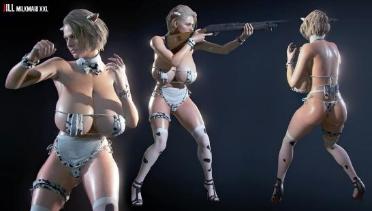 Jill Milkmaid - White XXL