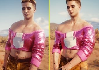 (CLOTHES) Cropped Sweater (Men V)