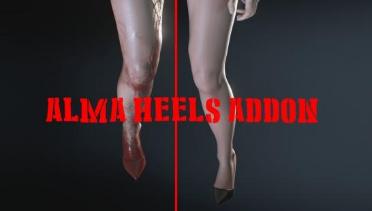 ALMA Female Zombie  High Heels Patch