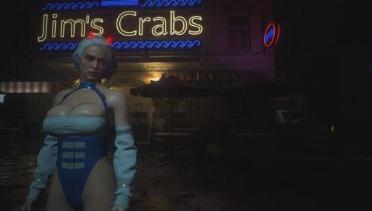 Jill Latex Demon (Blue)