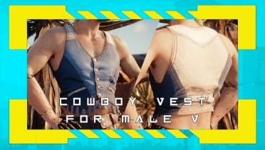 (CLOTHES) Denim Vest (Men V)