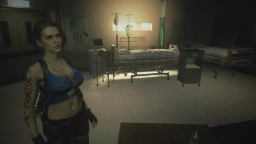 Jill with half shirt and shorts