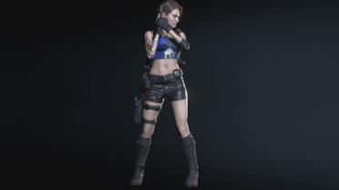Jill with half shirt and shorts