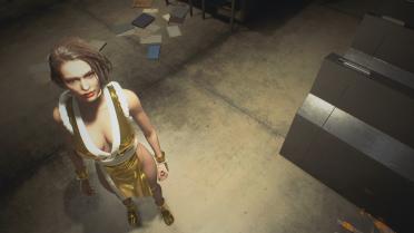 Jill Golden Fire Dance Beauty Short White Stockings Edition