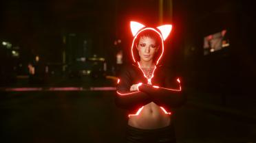 Kitty Hoodie with Optional Colors