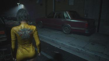 Jill Moto Dress - Yellow Patch