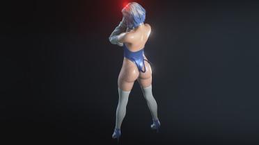 Jill Latex Demon (Blue)