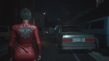 Jill Moto Dress - Red Patch