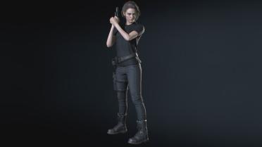 Casual Black T-Shirt (Without Gloves)