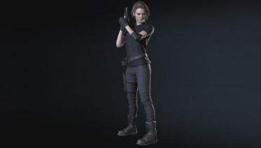 Casual Black T-Shirt (With Gloves)