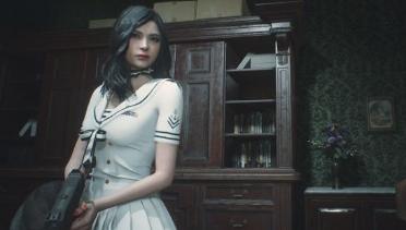 Ada & Claire Blue Long Hair Navy Girl Dress