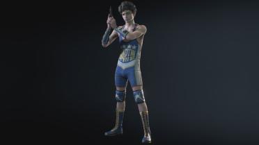 Martin Sandwich as Carlos2 (Wrestler Outfit)