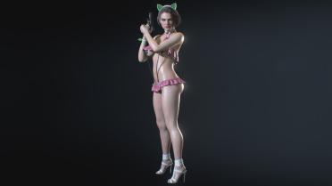 Jill Catgirl - Green Cat Ear Patch