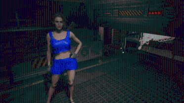 Jill Half Shirt and Shorts (Blue)