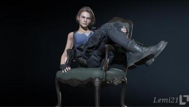 (Model Viewer) Chair Pose for Jill