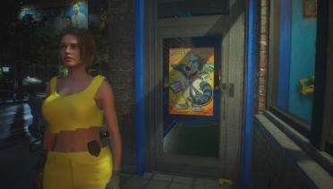 Jill Half Shirt and Shorts (Yellow)