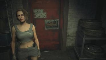 Jill Half Shirt and Shorts (Grey)