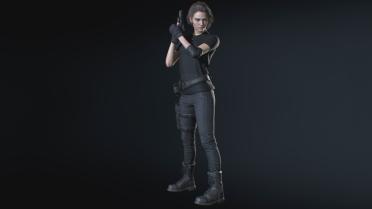 Casual Black T-Shirt (With Gloves)