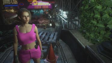 Jill Half Shirt and Shorts (Pink)