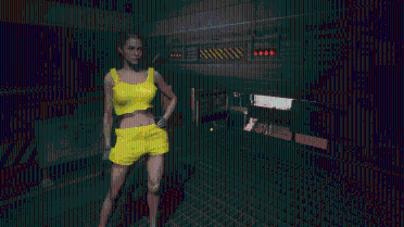 Jill Half Shirt and Shorts (Yellow)