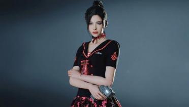 Ada & Claire Pink And Black Navy Girl