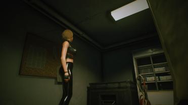 Jill with Latex Leggings