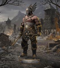 Barbarian NPC Roasting Meat