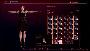 Johnson's Stuff Black Dress Set - Gloves - Necklace