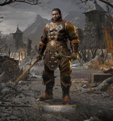 Barbarian NPC Roasting Meat