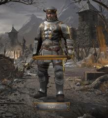 Barbarian NPC Roasting Meat