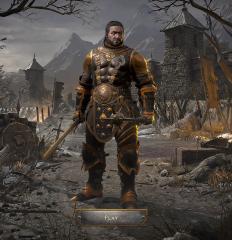 Barbarian NPC Roasting Meat