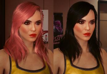 Shiny Glamour Hair Material