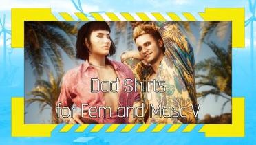 Dad Shirts (Male V and Female V)