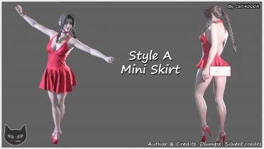 Aerith Gainsborough Party Dress - Mini Skirt (Patch)