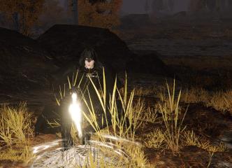 Black Fire Monk Hood