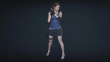 Jill Denim Skirt - Sandals Patch