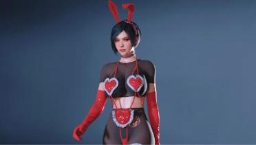Claire Ada Latex Bunny - Red Pantyhose (Patch)