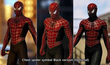 Black Burgundy Webbed Suit