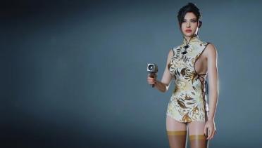 Ada & Claire Blood Blade Short Cheongsam White Pattern Patch