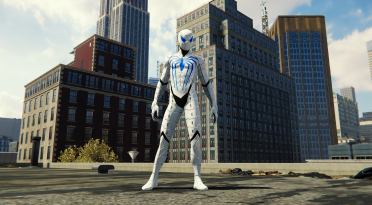 White And Blue Anti-Ock Suit V1