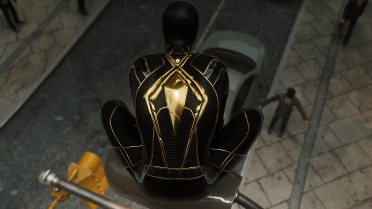 Black and Gold Dark Suit