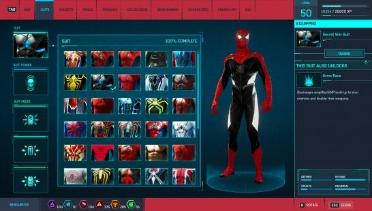 Black and Red Secret War Suit