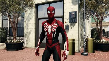 Dark Red and Black Advanced Suit