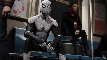 Black and White Far From Home Suit