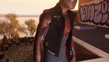 Eddie Monson's Vest on Spider-Punk Suit