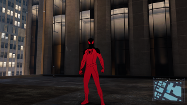 Comic-style Scarlet Spider