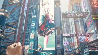 Kamisato Ayaka Genshin anime advertisement billboard