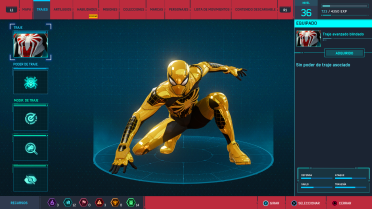 Symbiote Golden Style Armored Advanced Suit