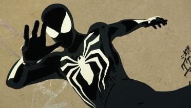 Cel-Shaded Black Advanced Symbiote Suit